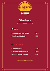 Dum Safar Biryani menu 1