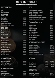 Cafe Crunchiz menu 1