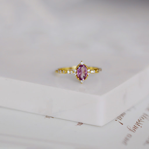 Title 6, Silver Plated Inlaid Ring for Women A Beautiful...