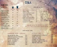 Tea Tradition menu 1