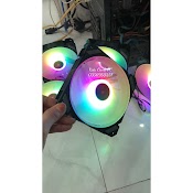 Quạt Tản Nhiệt, Fan Led Rgb Coolmoon V7 Có Điều Tốc Pwm - Led Sync Main 3 Pin 5V Bộ Hub Coolmoon P - Argb Pwm