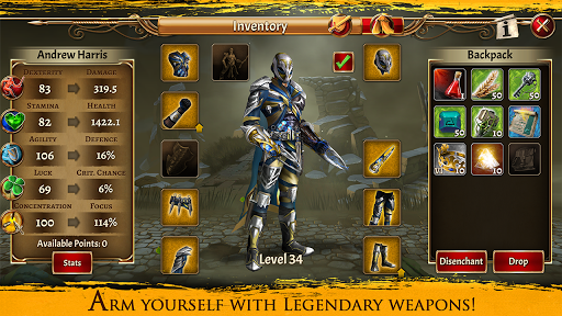 Télécharger Gratuit Eterna: Heroes Fall - Deep RPG APK MOD (Astuce) 2