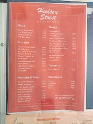 Hudson Street menu 1