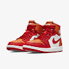 wmns air jordan 1 zoom air comfort fire red/hot curry/white/fire red