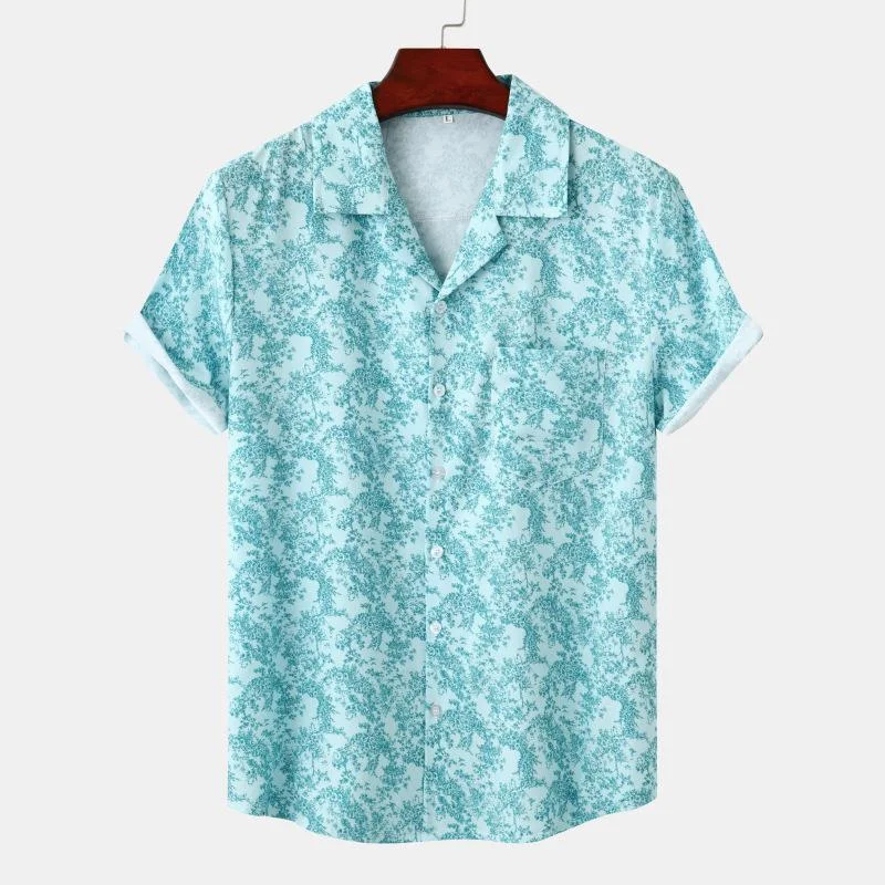 Camicia ampia a maniche corte con stampa 3D a tema spiaggia, perfetta per un look estivo fresco e rilassato.