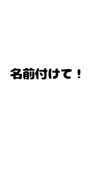 名前付けて！