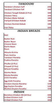 Taj Mughalai menu 3