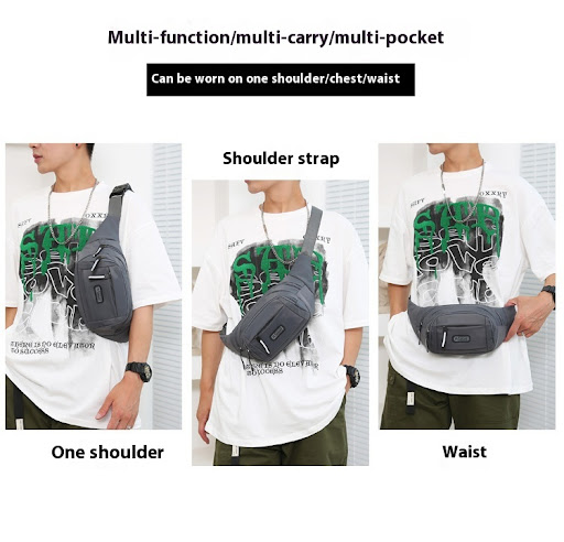 Title 2, Mens Multifunctional Waist Bag Wear resistant ...