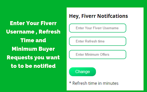 UnOfficial Fiverr Notifications