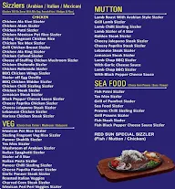 Tango Charlie Sizzlers menu 1