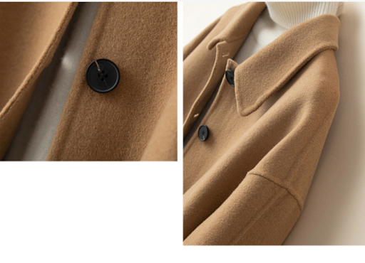 Title 7, Womens Double Wool Cashmere Coat Experience lu...