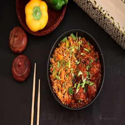 Veg Manchurian + Fried Rice / Hakka Noodles