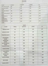 Perfect Juice Corner menu 1