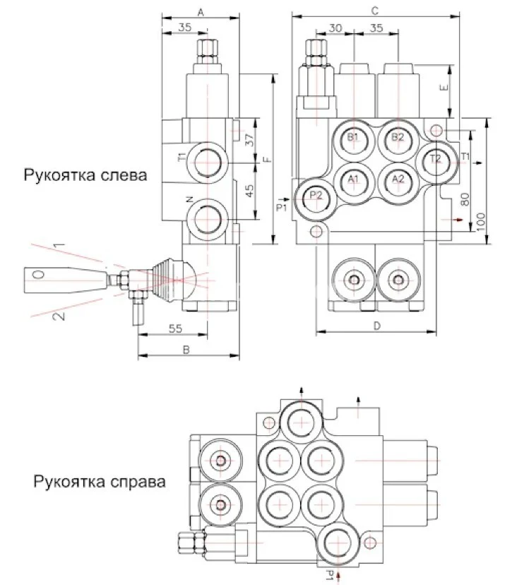 Title 2, Гидрораспределитель 2P40F-OT (02P40-1A1A1 GKZ1)