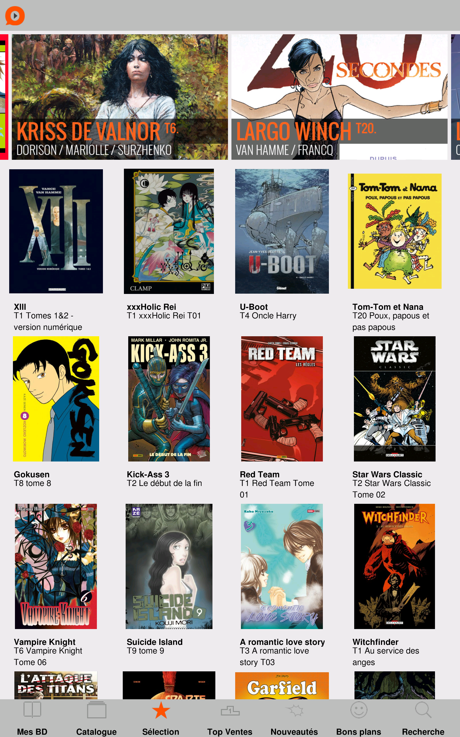 Android application izneo - Comics, Manga, Webtoon screenshort