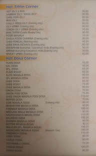 Hot Dosai menu 6