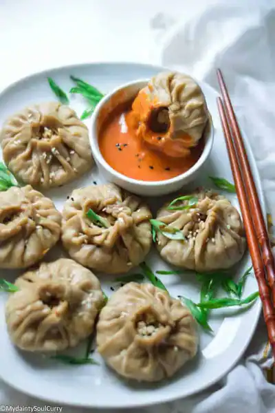 Spinach Corn Whole Wheat Momos