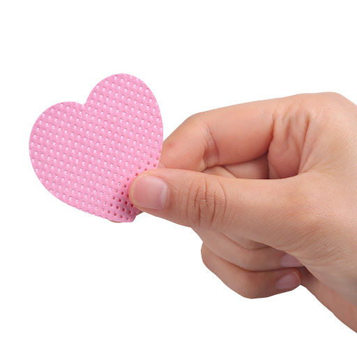 Title 4, Heart-shaped sponge wipe cotton for nail polish...