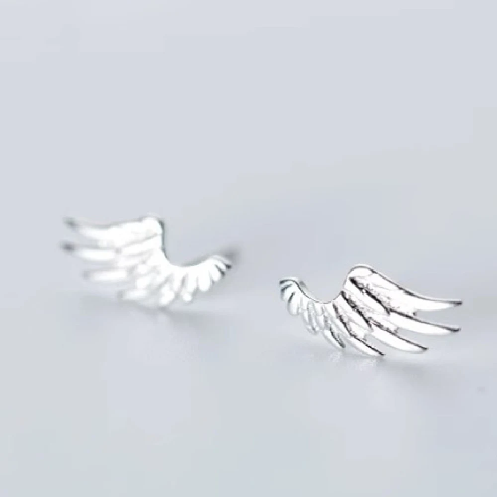Title 3, Boucles doreilles ailes simples pour femme, un...