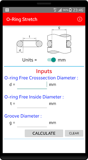 O-Ring Stretch Calculator