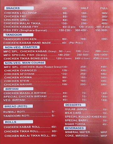 MFC menu 