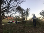 The scene in Phoenix on September 3, where police discovered the decomposed body of a schoolboy thought to be Miguel Louw, who went missing on July 17 2018.