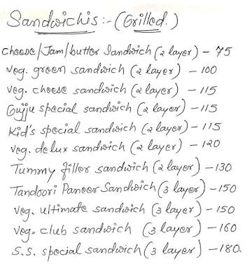 S.S. Foods N Scoop menu 