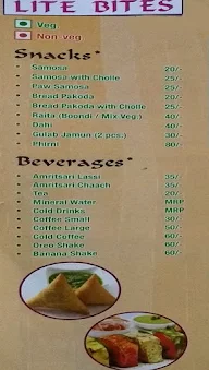 Chacha Amritsari menu 1