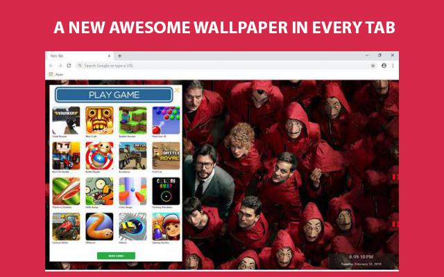 La Casa De Papel Wallpapers and New Tab