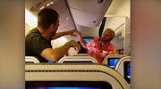 The altercation on the ANA flight was caught on camera.