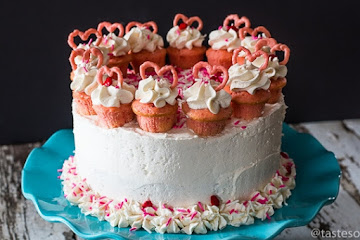Strawberry Valentine Cake