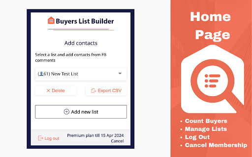 Buyers List Builder