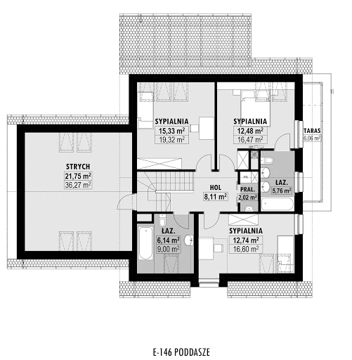 E-146 - Rzut poddasza