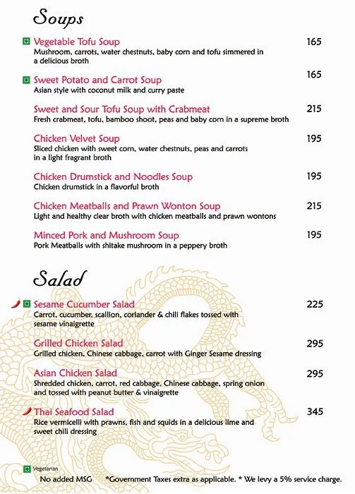 Hunan Chinese Restaurant menu 