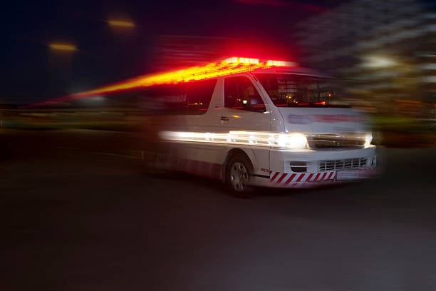 A paramedic prevent his ambulance from being hijacked by three men in Amaoti, north of Durban, on Tuesday night. File photo.