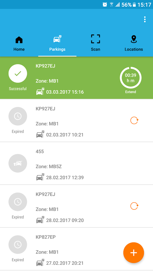    mobilePark mP Park&Pay- screenshot  