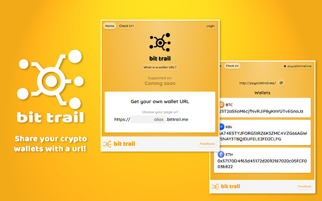 Bit Trail chrome extension