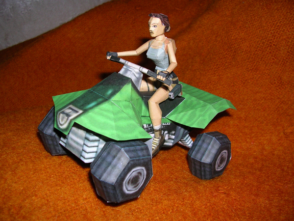Tomb Raider III Lara Croft & quad bike by TR-maniac