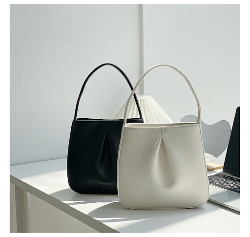 Title 18, High-grade Fashion Special-interest Pleated PU ...