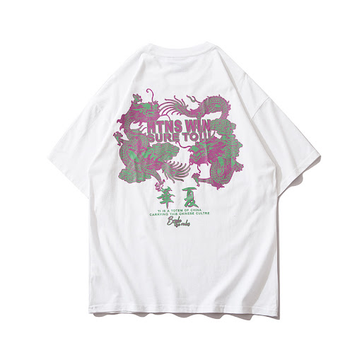Title 4, Crew Neck Shirt Mens Short-sleeved Hip-hop Loo...