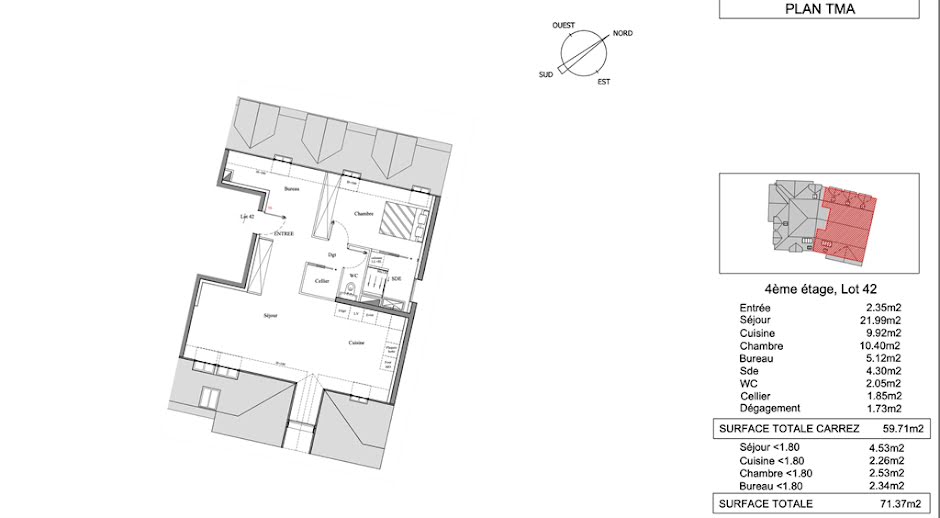 Vente appartement 3 pièces 71 m² à Pont-l'eveque (14130), 289 600 €