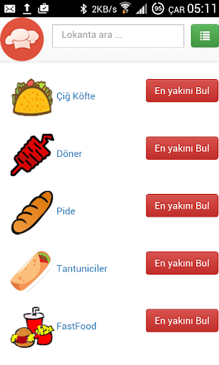 Yemek Rehberi İnternetsiz