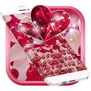 Diamond Heart Rose Keyboard  Icon