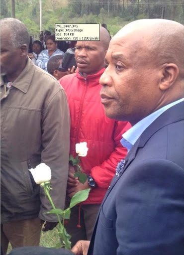 Eastern Cape Premier Phumullo Masualle at the Bhisho Massacre Memorial