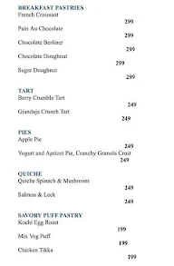 The Cake Shop By Hyatt menu 2