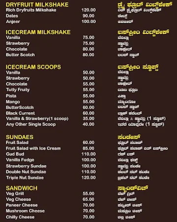 SLV Brahmins Foods menu 