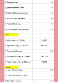 Mozon Burger menu 3