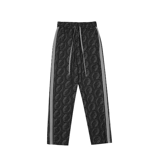 Title 10, Mens Side Stripe Slit Print Casual Pants Exper...