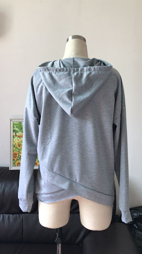 Title 3, New Style Explosive Hooded Irregular Cross Hem ...