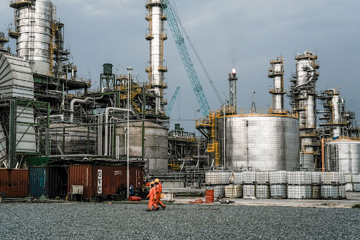 The Dangote Industries oil refinery near Lagos, Nigeria. Picture: BLOOMBERG/TOM SAATER